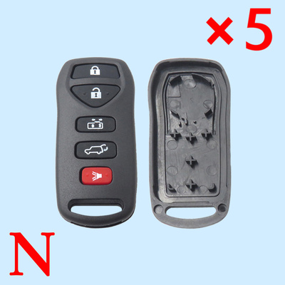 Remote Shell 5 Button for Nissan Quest - Pack of 5