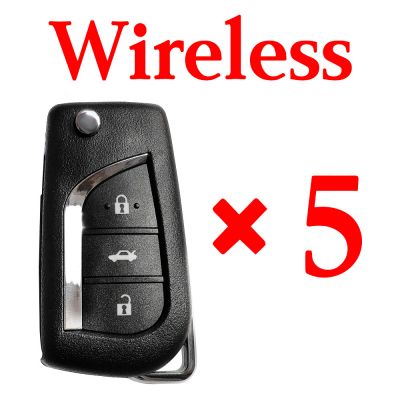 Xhorse VVDI Toyota Wireless Universal Remote Key XNTO00EN - Pack of 5