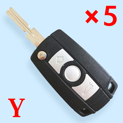 3 Buttons key shell for BMW - with HU58 Blade - 5 pcs