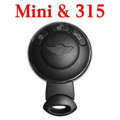 3 Buttons 315 Mhz Remote Key for Mini Cooper