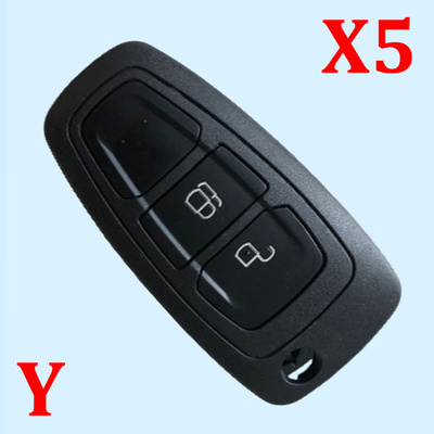 2 Buttons Remote Key Shell for Ford - Pack of 5