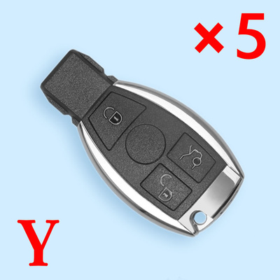 3 Buttons Key Shell for Mercedes Benz Suit for VVDI PCB - 5 pcs