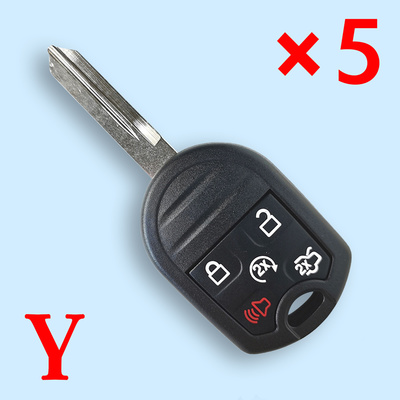 5 Buttons Remote Key Shell for Ford 5pcs