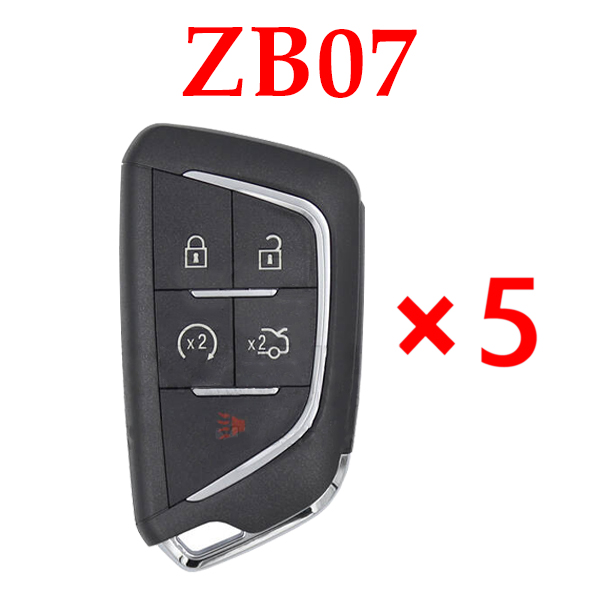 Keydiy KD Universal Smart Remote Key 4+1 Button Cadillac Type ZB07 - 5 pcs