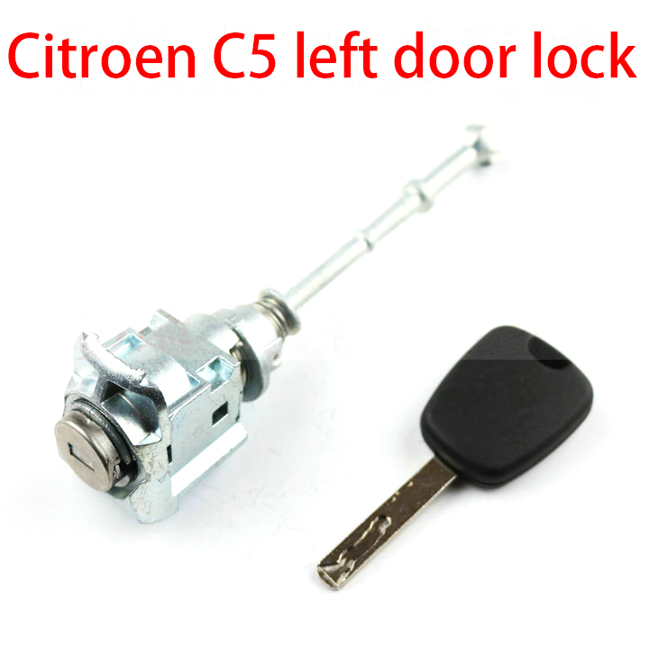 Citroen c5 left door lock cylinder Peugeot 308 main driver central control door logo 308 left front door lock car lock cylinder