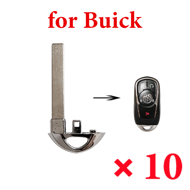 Emergency Smart Key Blade for Buick - Pack of 10