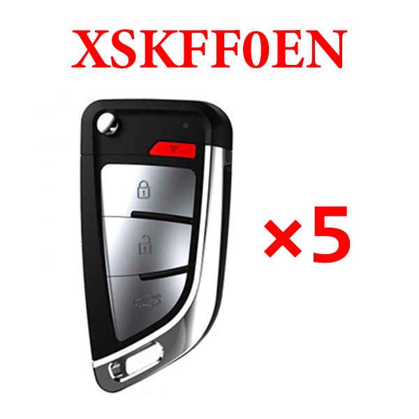 Xhorse XSKFF0EN Universal Remote Blade Shape Key - Pack of 5