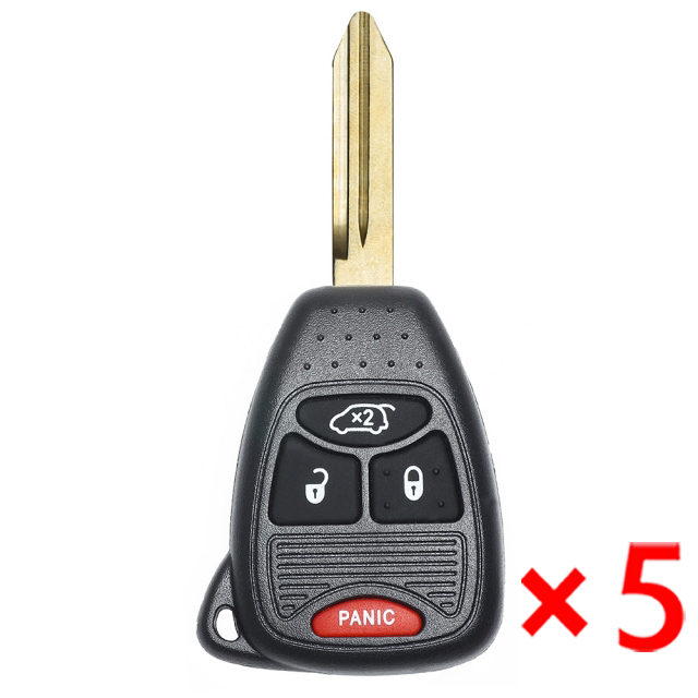 Remote Key Shell 3+1 Button for Chrysler - pack of 5 