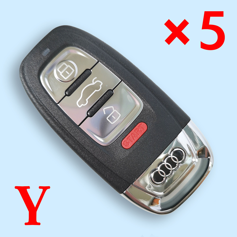 3+1 Buttons Flip Key shell for Audi Ａ6Ｌ/Ａ4Ｌ/Ｑ5   -  Pack of 5