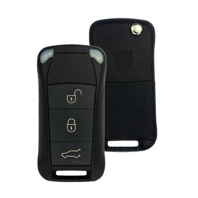3 Buttons Flip Remote Key Shell for Porsche - Pack of 5