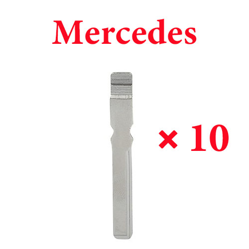 High quality Key Blade HU64T with copper materials for Mercedes Benz Fold car Key  10pcs