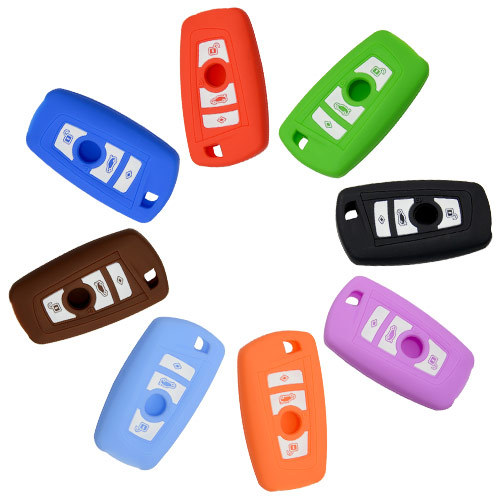 Silicone Cover for 3 Buttons New BM-W3 Series, 5 Series, BM-W7 Series Car Keys - 5 Pieces