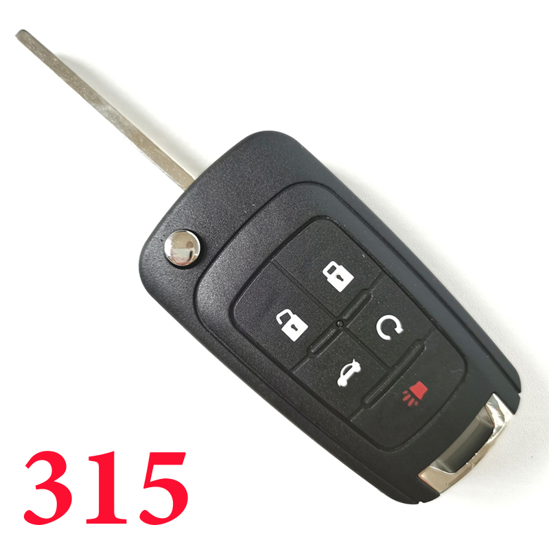 4+1 Buttons 315 MHz Flip Proximity Keyless Go Key for Buick Lacrosse Regal 2010-2014