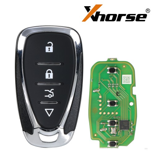 XHORSE XSCLN1EN for Chevrolet Style Second Generation Universal Remote Key 4 Buttons - Pack of 5