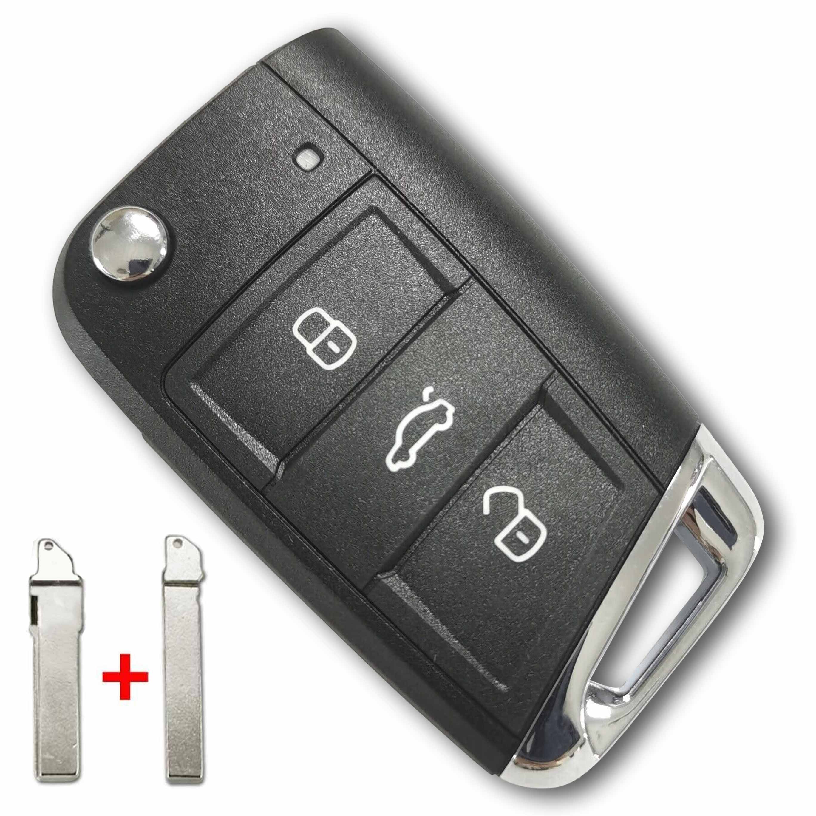 433 MHz Keyless Flip Smart Key for 2012 ~ 2015 VW Golf Mk7 Skoda Octavia