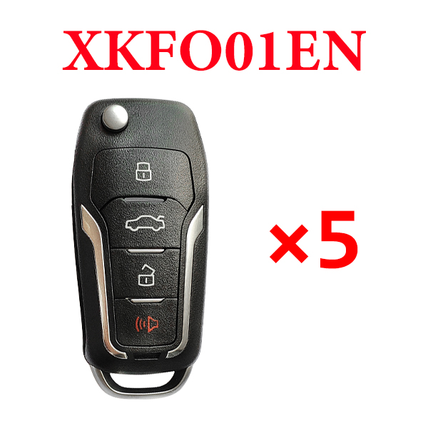 Xhorse VVDI Ford Type Universal Remote Control - XKFO01EN - Pack of 5