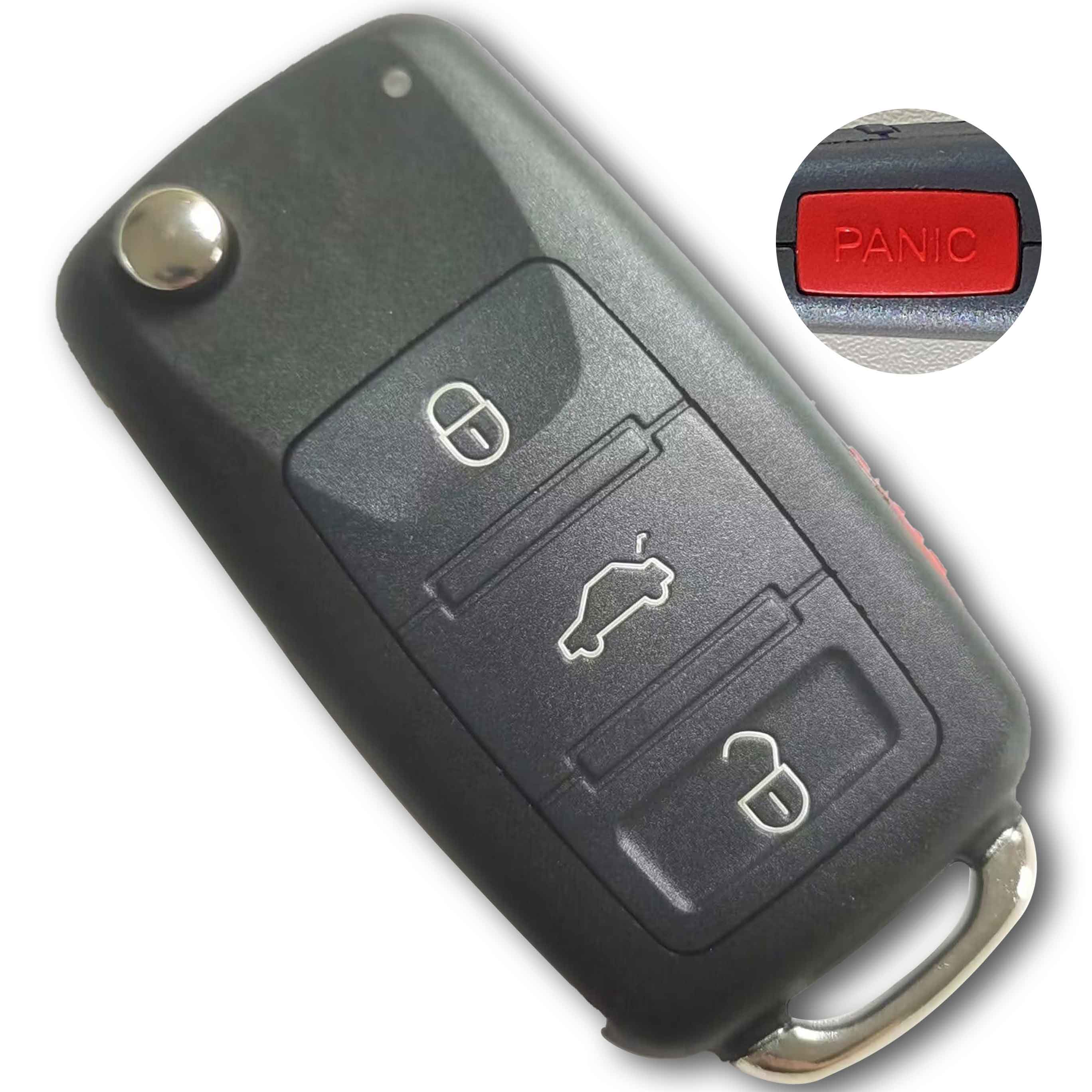 315 MHz Keyless Flip Key for 2003 ~ 2017 Audi A8 S8 Q6 Q7 / 4E0 837 220N / 220P / 220Q 