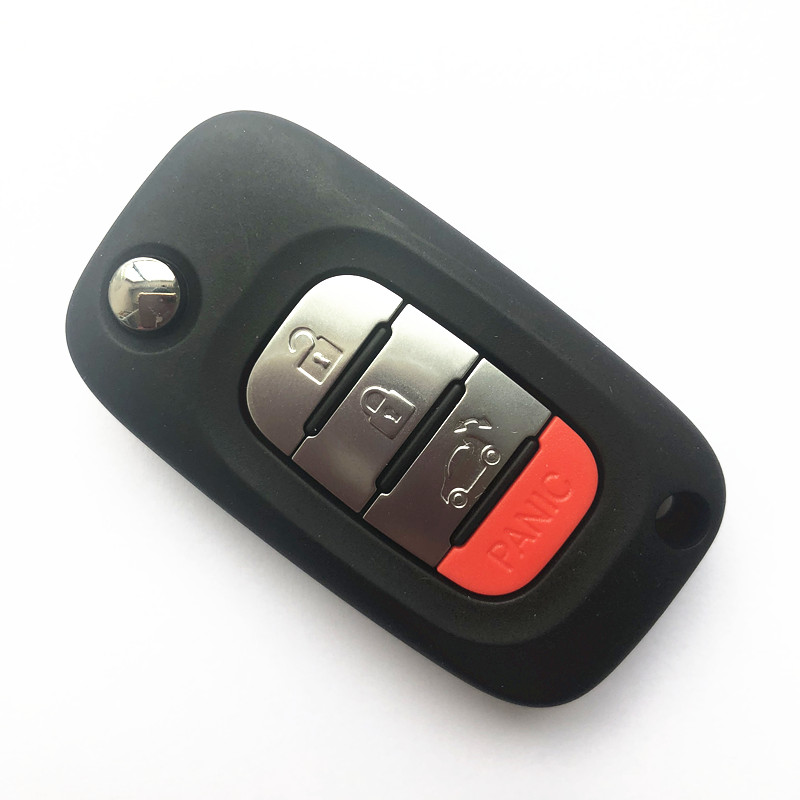 3+1 Buttons Flip Remote Key 433MHz with 4A chip for Mercedes-Benz Smart Fortwo 453 Forfour 2015-2017