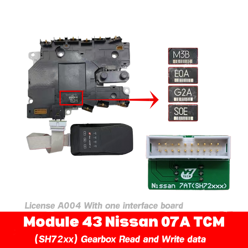 ACDP Module 43 for Nissan 07A 72XXX Gearbox transmission TCM reed and write data