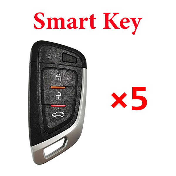 Xhorse VVDI Universal Smart Key - XSKF01EN 3 Buttons - Pack of 5