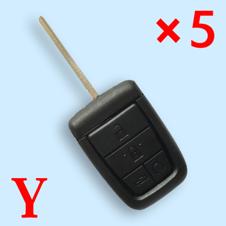 Remote Key Shell for Chevrolet 4+1 Button - Pack of 5