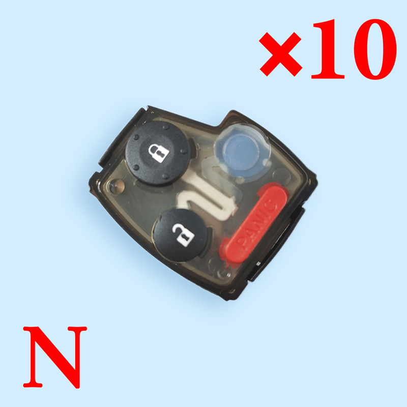 2+1 Button Key Shell Rubber Pad for Honda 10 pcs
