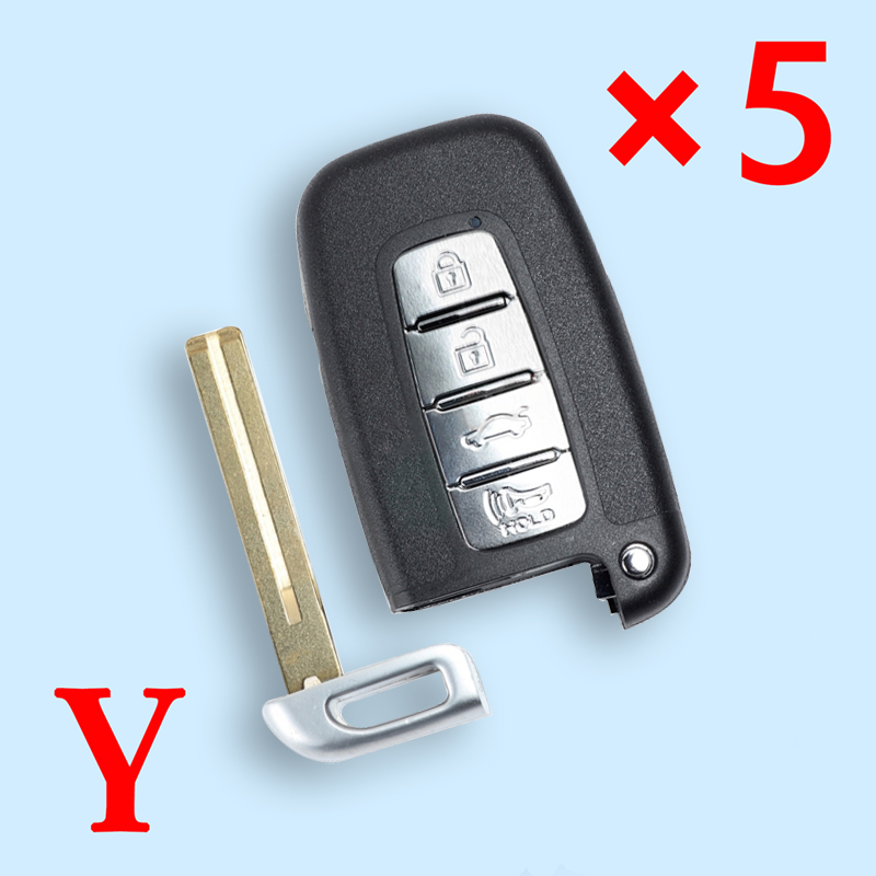Smart Remote Key Shell 4 Button for Kia - pack of 5 