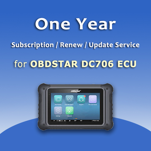 OBDSTAR DC706 ECU 1 Year Annual Subscription