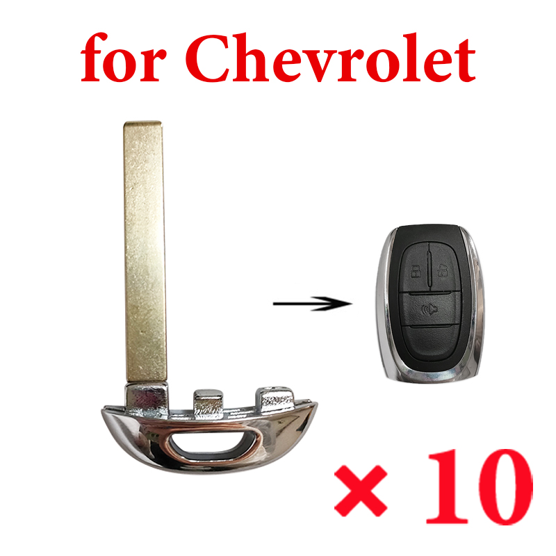 Emergency Smart Key Blade for Chevrolet Maxus - Pack of 10