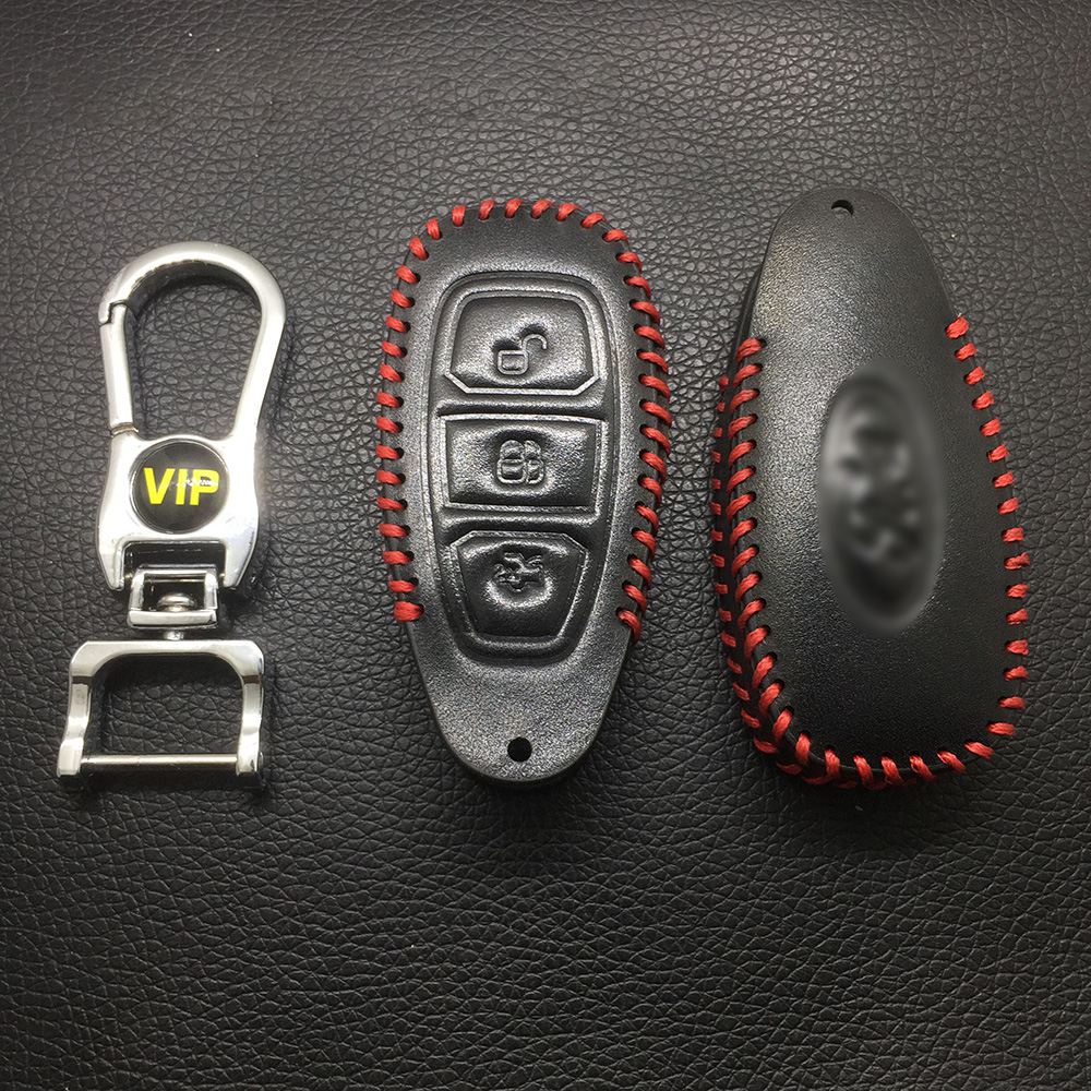 Leather Case for Ford Water Droplets Style Smart Card Car Key - 5 Sets