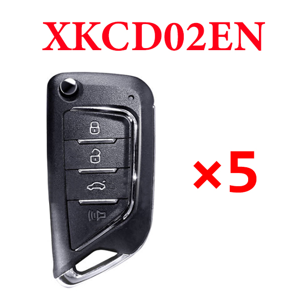 5 pieces Xhorse VVDI Caddilac Type Wire Flip Remote Key - XKCD02EN