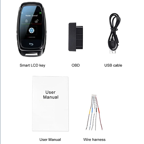 Remote Car Key Modified Universal Smart LCD Key CF920C For Audi Car Comfortable Entry Auto lock / Black Color