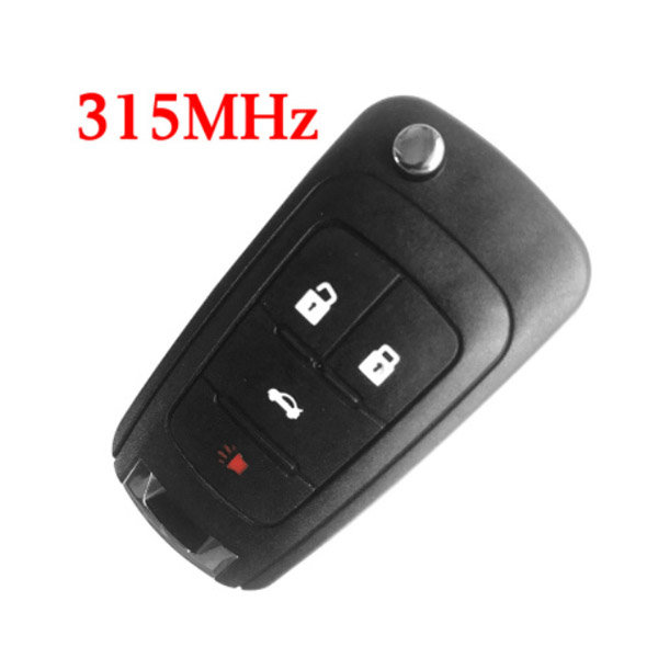 315 MHz 3+1 Buttons Flip Remote Key for 2010-2017 Chevrolet Camaro Cruz Equinox Impala Malibu Sonic