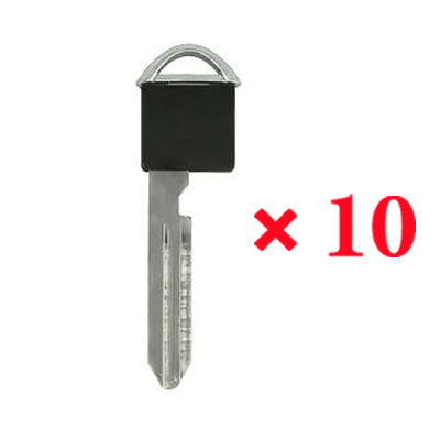 OEM Nissan Infiniti NI06-PT Emergency Key with Chip Silver - Pack of 10