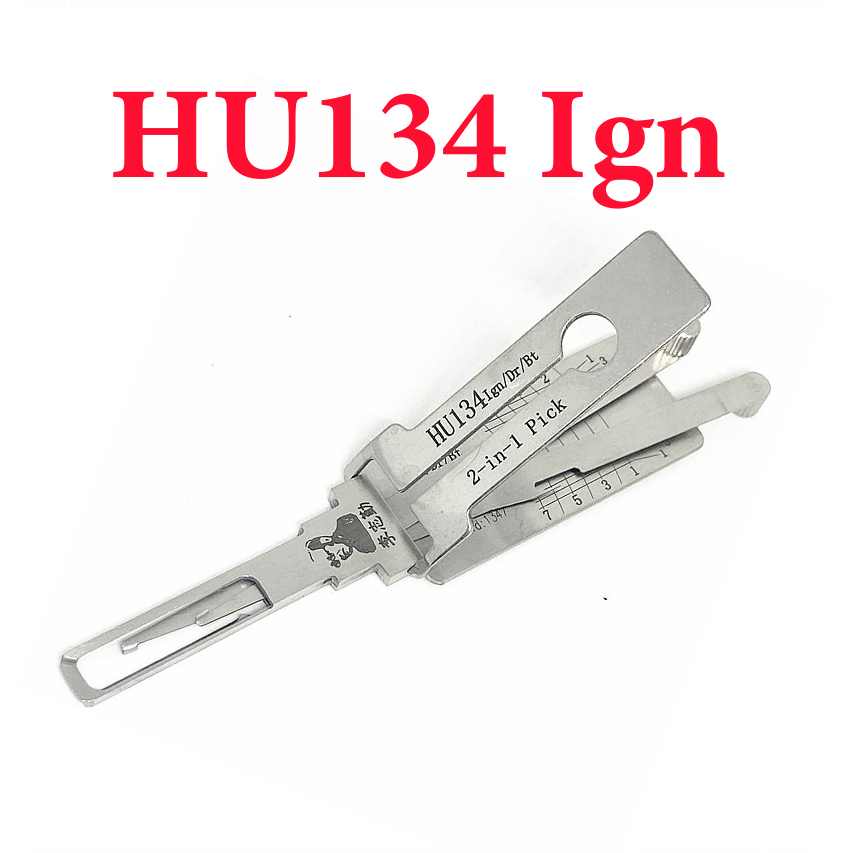 2021 Genuine Lishi Hu134 2 IN1 Lock Pick and Decoder Locksmith Tool for KIA Hyundai