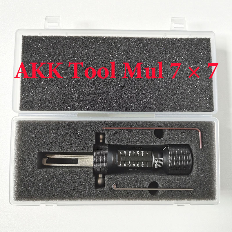 2022 New Arrival AKK Tool Mul 7×7 Flat Tooth Locksmith Tool