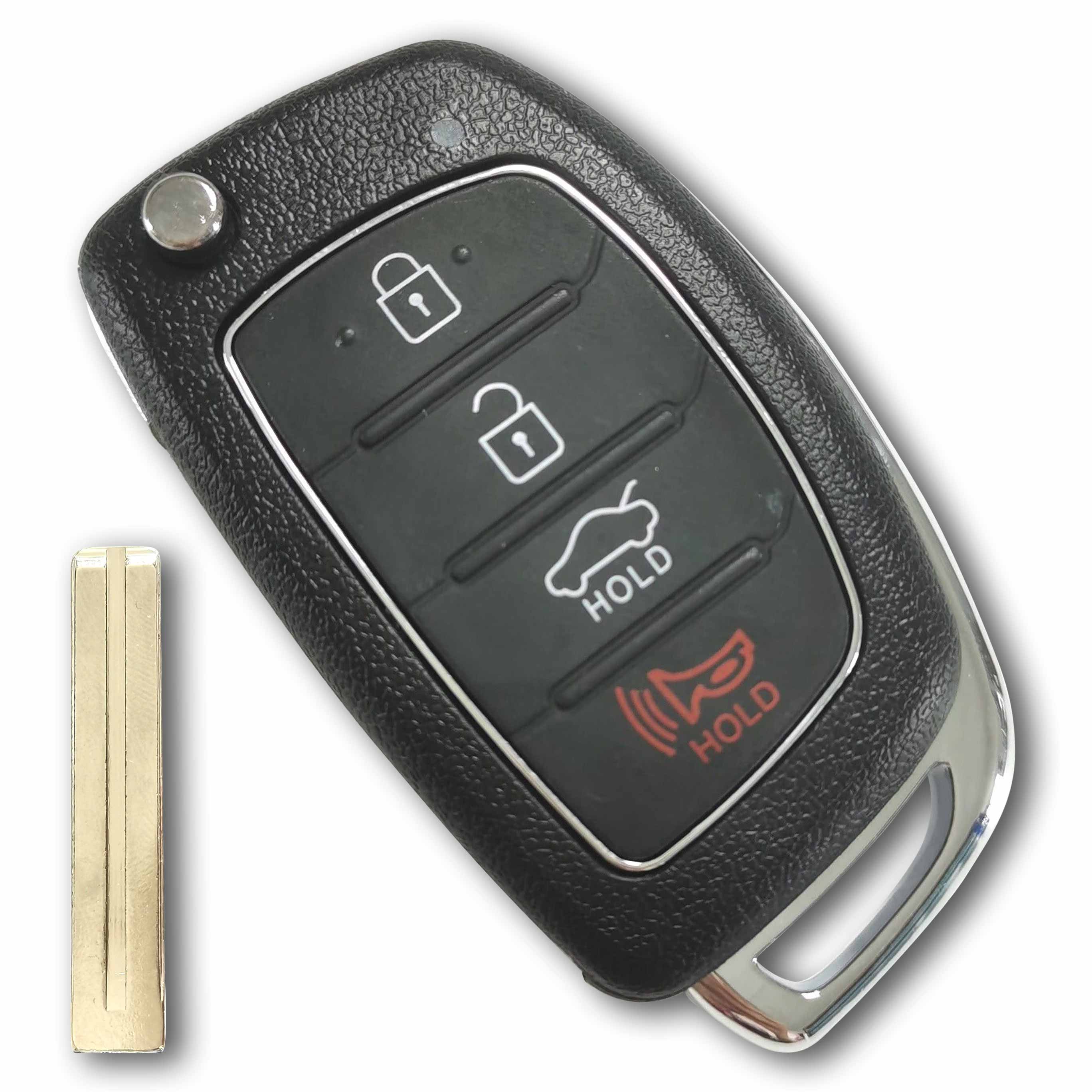 433 MHz Flip Remote Key for 2015 ~ 2019 Hyundai Tucson / 95430-D3010 / No Chip
