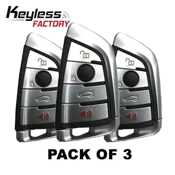 3 x 2014-2019 BMW x5 x6 / 4-Button Smart Key / NBGIDGNG1 / FEM / BDC (433MHz) (Bundle of 3)