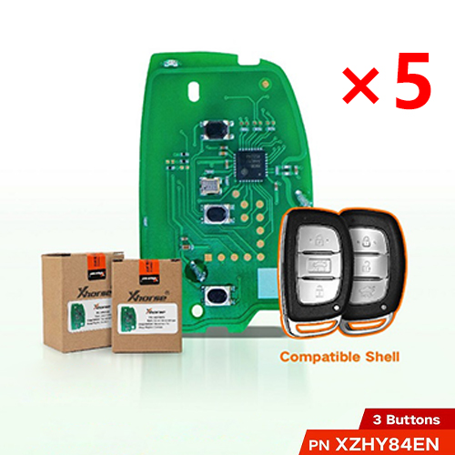 2024 XHORSE XZHY84EN XZ Series XIAN.D i25 Special PCB Board for Hyundai Models 3 Buttons - Pack of 5