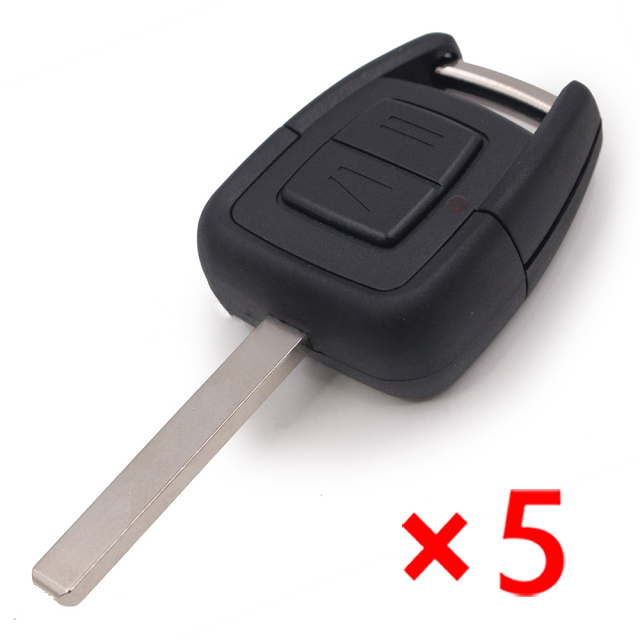 Remote Key Shell 2 Button for OPEL VAUXHALL Vectra Zafira Omega Astra - pack of 5 