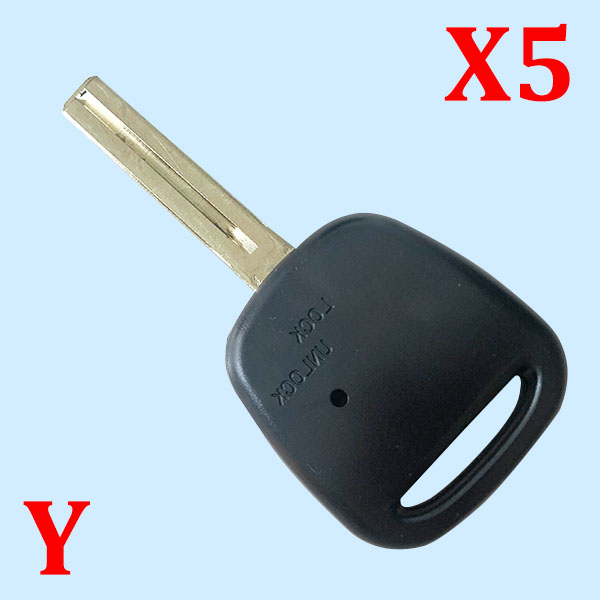Key Shell with Single hole on the side TOY48 blade/Short blade  for Toyota - Pack of 5