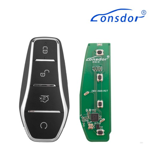 LONSDOR for BYD BY30 Series Remote Key BY30-01 Supports ID46 ID4A 315MHZ 433.62MHZ 433.92MHZ