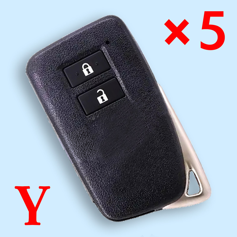 Smart Remote Control Key Case for Lexus (SUV) TOY12 (Matte Surface) Model A- pack of 5 