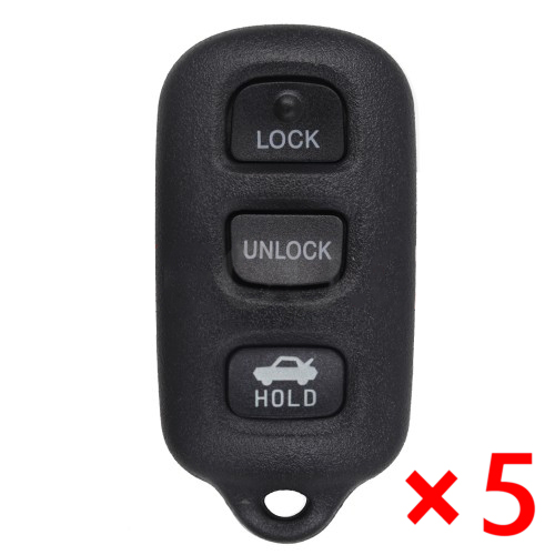 Remote Key Shell 3+1 Button for Toyota Camry(No Logo)- pack of 5 