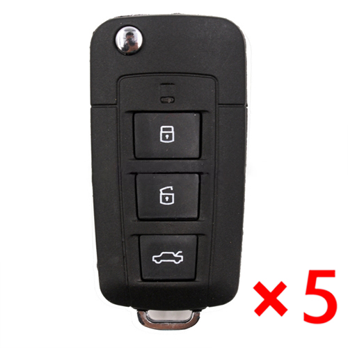 Modified Flip Remote Key Shell 3+1 Button for Kia - pack of 5 