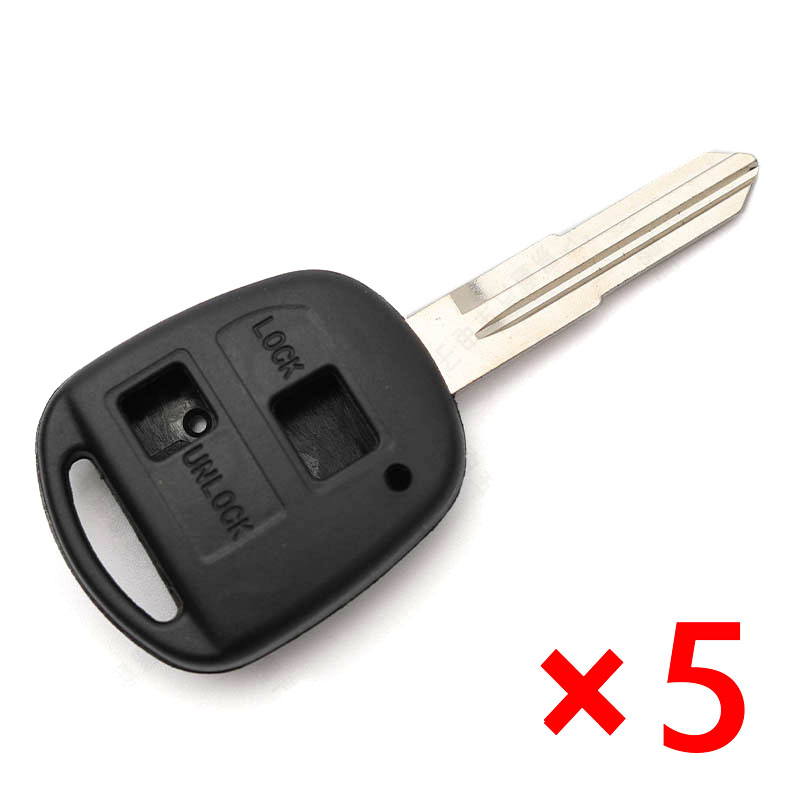 Suitable for Great Wall H3 H5 straight handle 2 button remote control key shell straight plate remote control key shell  - 5 pcs