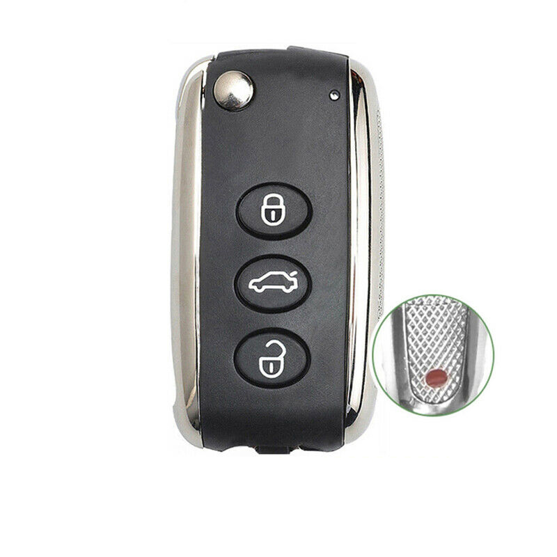 Keyless Remote Key Shell For Bentley Continental GT Flying Spur 4 Button