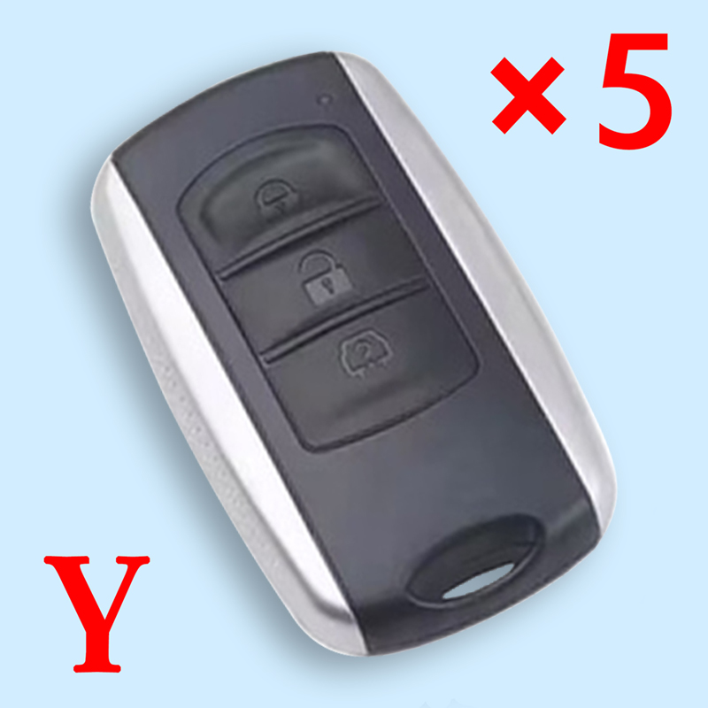 3 Buttons Flip Remote Key Shells For DongFeng Glory 580 - 5 pcs