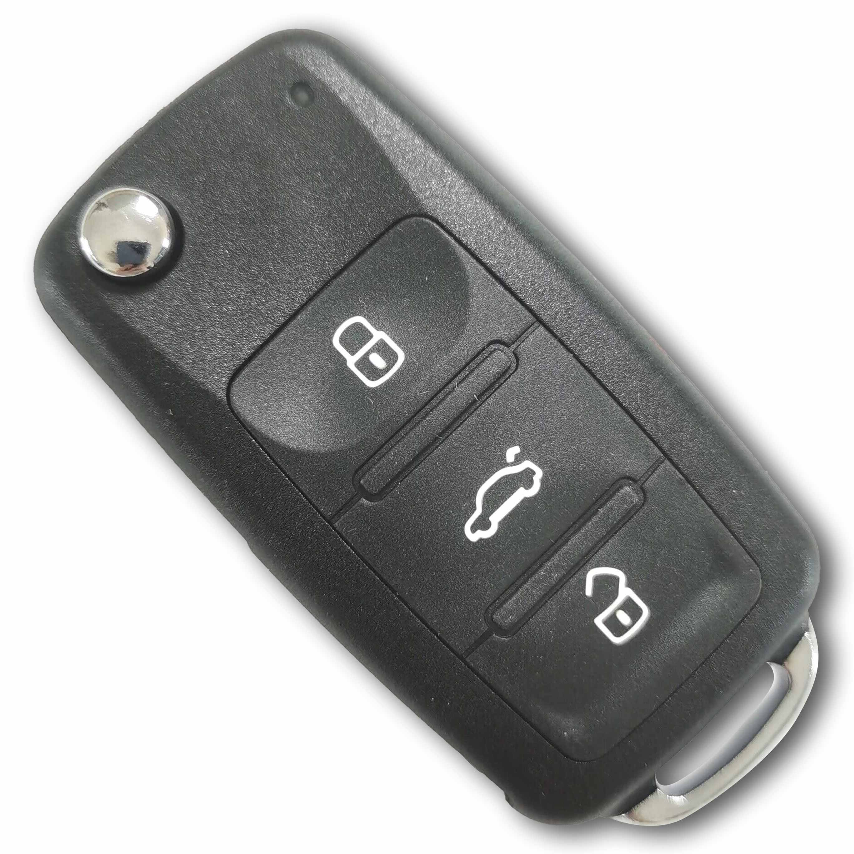 433 MHz Flip Remote Key for 2016 ~ 2017 VW Caddy Transporter Caravelle Beetle Jetta Polo Scirocco  / 202 BH 202 DH 