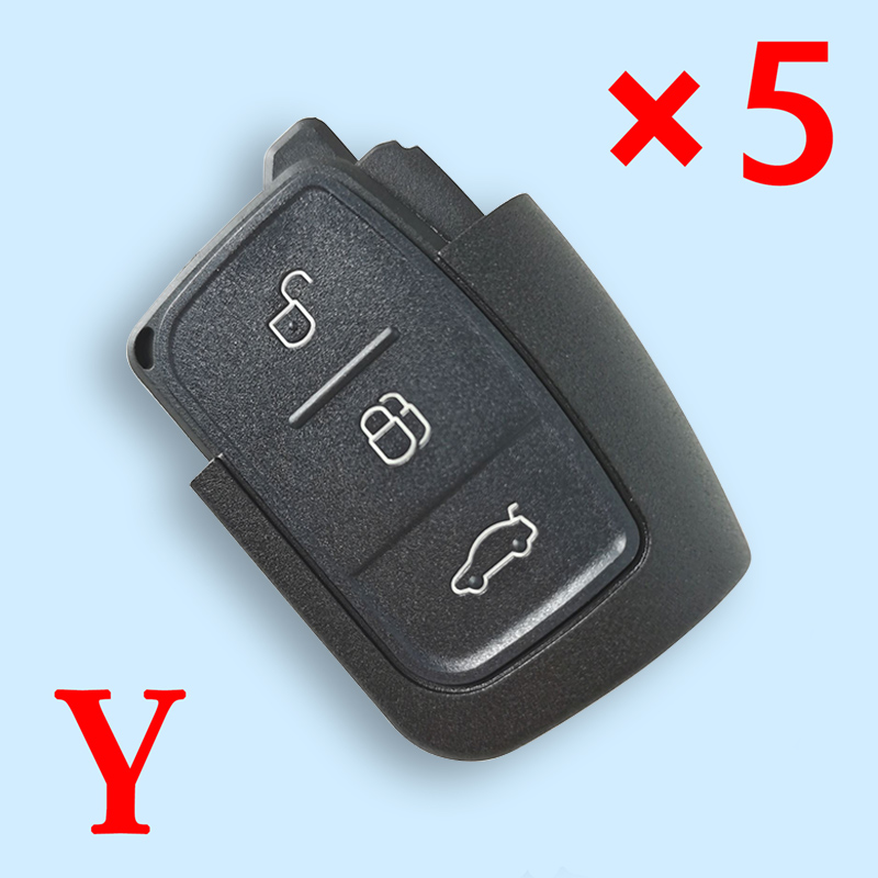 Remote Key Shell 3 Button for Focus- pack of 5 
